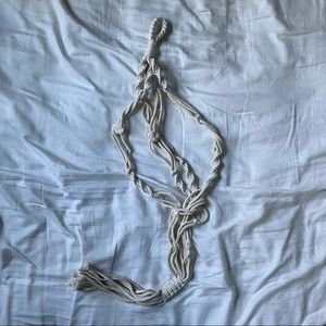 Crochet Hanging Planter Basket